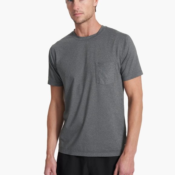 Vuori Other - Vuori Mens Tradewind Performance Short Sleeve Tee Shirt Heather Gray M